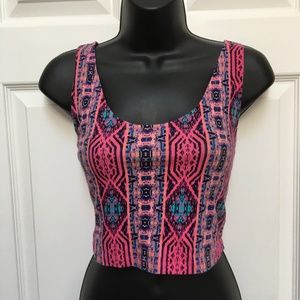 Forever 21 Tribal Print Crop Top